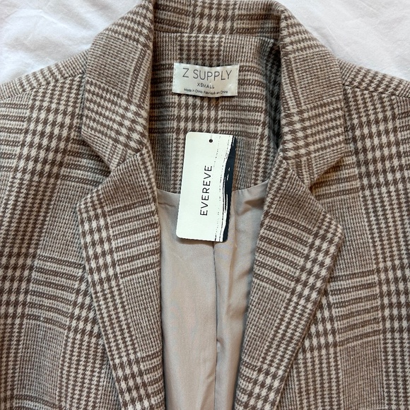 Evereve x Z Supply Anna Plaid Blazer - Picture 8 of 8